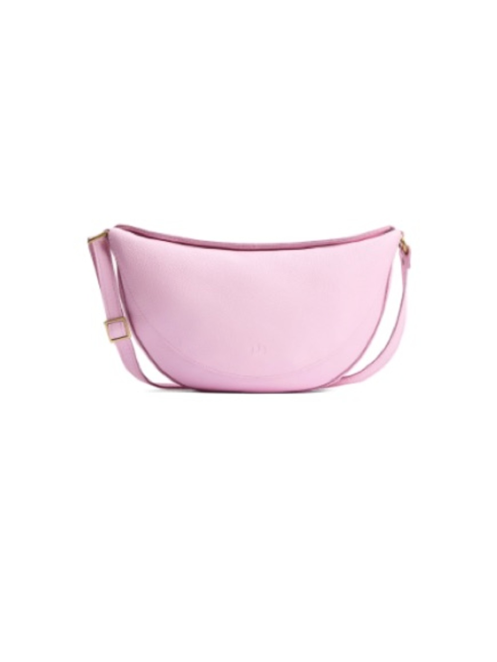 Stylish Pink Crescent Crossbody Bag